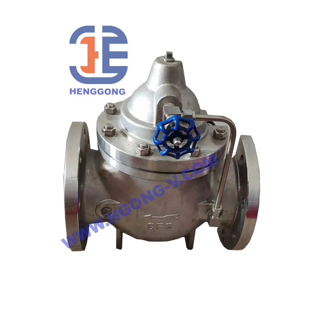 API/DIN Cast Iron Water Treatment Equipment Normally Open Solenoid/Hydraulic/Pneumatic/Water Flow Control Valve