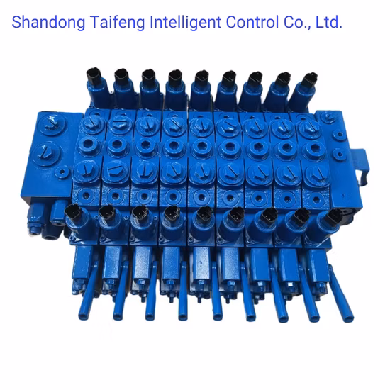 Vanne de commande directionnelle hydraulique proportionnelle électrique Trm15s, solide et Durable, avec soupape de surcharge